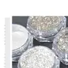 Nuevo arte de uñas pop flash polvo de espejo mágico lentejuelas plateadas brillo polvo de ópalo aurora decoración de uñas de temperamento venta al por mayor