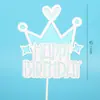 Decoración de Pastel Horneado Globo Arcoíris Vela Sol Estrella Tarjeta de Pastel Feliz Cumpleaños