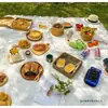 Tela de Fondo para Fotos de Instagram Mantel Blanco Adornos Disparo Picnic Manta de Hilo con Borlas Manicura Pastel Gourmet Foto de Bebé