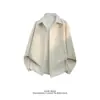 2026 Nova Camisa Masculina de Manga Longa Vintage para Comércio Exterior, Retrô Americana, Estilosa e Moderna, Caimento Solto, Camisa Masculina Plus Size