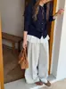 Cárdigan de punto 100% lana pura para mujer, con cuello redondo y botones dorados, Abrigo suéter de otoño e invierno, Suéter de lana retro artístico