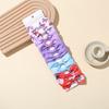 10 Piezas por Tarjeta Diadema de Unicornio con Degradado Arcoíris Lazo de Escamas de Pez Clip para el Cabello Infantil de Halloween Dibujos Animados