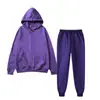 Conjunto de Moletom com Zíper e Capuz para Homens, Cardigan Solto, Calça de Moletom, Cor Sólida, Conjunto Completo, Roupa Esportiva, Atacado