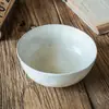 Tigela de Frutas Vintage Cerâmica Sentido Avançado Tigela Redonda Diário Doméstico Tigela de Arroz Café da Manhã Uma Pessoa Tigela para Iogurte Salah