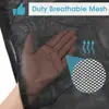 Bolsa de Malla para Lavar con Cordón Transfronteriza Bolsa para Cuidado de la Ropa Bolsa de Almacenamiento de Ropa para Cortinas Cordón Negro Blanco Bolsa de Cuidado