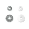Espaciador de Plata Esterlina S925 Cuentas Ufo Junta Asimétrica DIY Hecho a Mano Cuentas de Cristal Pulsera Pulsera Espaciador Abalorios Accesorios