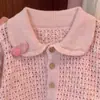 Roupas Infantis de Outono Conjunto Estilo Outono para Meninas 2026 Novo Estilo Super Bonito Camisa Rosa Doce para Bebê Calça Off-White