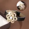 Pulsera de Flor de Camelia Tridimensional de Lujo Estilo Coreano con Incrustaciones de Circonita, Elegante y Versátil, Exclusivamente para Ventas Transfronterizas, Directamente del Fabricante