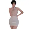 Romance de Noche Larga Lencería Sexy Estilo Puro Deseo Atuendo de Secretaria Falda Bodycon de Encaje Transparente Uniforme de Mujer Tentación 1540