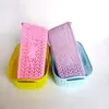 Cesta de Acabado Cuadrada Cesta de Almacenamiento Cesta de Almacenamiento Cesta Calada Cesta de Almacenamiento para Cosméticos y Joyas Plástico Colorido 1 Yuan