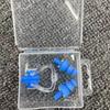 Set de tapones para los oídos y pinza para la nariz para natación Equipo F para ahogarse en agua Tapón para los oídos de silicona F Caja para tapones de nariz de natación al por mayor