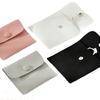 Stock Listo de Fábrica Bolsa de Terciopelo de Microfibra Transfronteriza Conveniente para Viajes Almacenamiento Bolsa a Prueba de Polvo Bolsa para Guardar Anillos Collares Pulseras