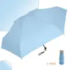 50% de descuento Sombrilla Mini Paraguas Plano Lluvia o Sol Tarjeta Degradado Paraguas Plegable Logo Impreso Protección Solar Parasol