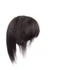 Faixa de cabelo com franja integrada e tranças duplas, topo volumoso para cobrir cabelos brancos, aplique leve e sem costura de Xuchang