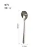 Colher Coreana Colher de Aço Inoxidável Colher Dourada Colher de Comer Colher de Sopa Cabo Longo Colher de Mesa Criativa Colher de Sobremesa Colher para Mexer
