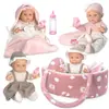 Muñeca de vinilo de 12 pulgadas, traje para casa de muñecas, fábrica de origen, comercio exterior, muñeca de confort, bebé de simulación, muñeca de renacimiento