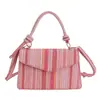 Bolsas de Luxo de Nicho para Mulheres no Atacado, Novas Bolsas de Ombro Coloridas de Palha para o Verão 2025, Bolsas Transversais Versáteis