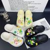 Acessórios para sapatos de furo atacado porco melancia cabedal fivela decorativa tridimensional diy flor de sapato de desenho animado fofa fivela de sapato de resina