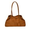Bolso de Gamuza Transfronterizo de Gran Capacidad, Bolso de Hombro para Mujer, Nuevo Bolso Tote de Moda para el Trabajo, Bolso de Hombro Simple
