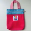 Bolsa de Armazenamento de Malha Patchwork Colorida, Bolsa de Higiene Pessoal de Malha Oca de Grande Capacidade, Bolsa Portátil para Armazenamento de Cosméticos para Estudantes