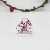 16mm flor de encaje en forma de corazón accesorios para joyería DIY collar pendientes semi-acabado gypsophila Flor de cuentas de nieve estrellada