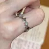 Anillo Vintage Estilo Americano de Zircón Rosa Estrella de Ocho Puntas para Mujer, Diseño Único de Estrella, Anillo Abierto Ajustable