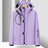 Chaqueta tres en uno de otoño e invierno para hombres y mujeres, conjunto de pareja, a prueba de viento y cálida, abrigo de montaña con capucha, camuflaje a prueba de frío