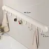 Fila de ganchos adhesivos para baño, gancho de ventosa, sin taladro, resistente, para uso en cocina y hogar, fila de ganchos para ropa en la parte trasera de la puerta