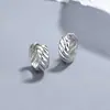 Pendientes retorcidos para mujer de plata de ley 925 estilo ins europeo y americano pendientes retorcidos de moda joyería para orejas de lujo ligero temperamento de alta calidad