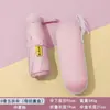 50% de Descuento Paraguas de Cápsula de 8 Varillas, Paraguas con Recubrimiento Negro Engrosado Protección Solar, Paraguas Plegable con Logo para Mujer, Plegable y Portátil