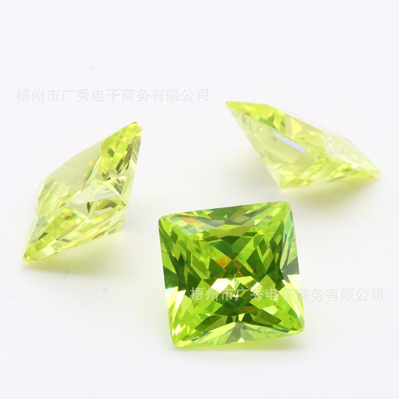 正方苹果绿锆石