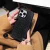 Funda de cuero tejido simple para iPhone 14, iPhone 15, Pro Max, resistente a caídas, 13/12 Pro Max, talla 11
