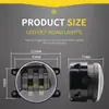 Luz de Para-choque Dianteiro para Veículo Off-Road de Carro, Luz de Neblina de 3,5 Polegadas 70W, Lente de 7 Lâmpadas, Luz Branca, Modificação de Luz de Neblina Embutida Universal