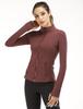 Ropa deportiva de otoño e invierno para mujer, nueva chaqueta de yoga de manga larga para correr, ajustada, adelgazante, deportiva, de alta elasticidad, para primavera