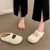 Nuevos Zapatos Mary Jane de Lunares Suela Suave Velcro Zapatos Individuales para Mujer Primavera y Otoño Versátiles Slip-on Zapatos Perezosos Cómodos para Estar de Pie por Mucho Tiempo