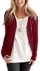 Cardigan Top de Venda Quente Europeu e Americano Amazon Primavera Exportação Desejo Cor Sólida V-Neck Manga Longa Botão