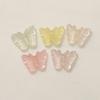 Patch de Borboleta Tridimensional de Resina Colorida Transparente para Meninas Acessórios de Joias DIY Material Artesanal Venda por Atacado