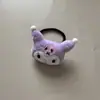 Goma para el pelo estilo caricatura japonesa con perro rosa lindo y orejas grandes, adecuada para estudiantes y chicas suaves, accesorio para el pelo, regalo de graduación