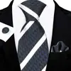 Set de Corbata para Hombre, Caja de Regalo de Lujo para Hombre, Corbata Atada a Mano, Corbata Bordada Jacquard, Diseño de Logo al por Mayor