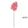Buquê de flor de orquídea borboleta artificial com sete cabeças, impresso em 3D, com aparência de filme, para decoração de cenários, decoração de hotéis e como elemento decorativo para orquídeas dançantes