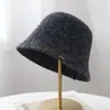Nuevo sombrero de pescador de punto para otoño e invierno para mujer, moderno y versátil, hace que la cara se vea más pequeña, sombrero de pescador para proteger del sol, sombrero simple para ir al trabajo