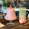 Vaso Alto de Cristal para Té de Frutas de Restaurante de Moda Taza para Café Agua Mineral con Gas Taza para Jugo Bebida Fría Taza para Bebidas de Cóctel