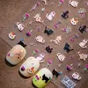 Nuevos Pegatinas Estéreo para Uñas con Relieve de Familia de Gatos Sky Lindas de Alto Valor Adhesivas Decoración DIY para Cámara de Uñas