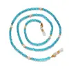 Cadeia Colorida de Cristal e Pérola para Pendurar Máscara Amazon Transfronteiriça Moda Simples Cadeia para Óculos Cordão para Pendurar no Pescoço Joias Atacado
