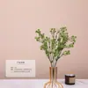 Simulação 5 garfos cola macia cachos de gipsofila auditório de casamento casa suave floral hotel paisagem flor artificial adereços de fotografia