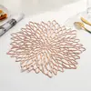 JOGOAMERICANO DE PVC DE FLOR FU RONG NOVO TRANSFRONTEIRIÇO TAPETE ISOLANTE DE BRONZEAMENTO ESTILO EUROPEU TAPETE DE MESA DECORATIVO IMPERMEÁVEL PARA RESTAURANTE OCIDENTAL ATACADO