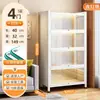 Estante de Livros com Porta de Vidro de Aço para Casa à Prova de Poeira Estante para Livros Infantis Gabinete de Exibição de Figuras de Espaço com Luz Gabinete Ita Gabinete de Lata