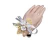 Corsage de Dama de Honor Color Champagne Corsage de Hermandad Estilo Coreano de Alta Gama Pulsera de Boda para Novia Pulsera de Perlas