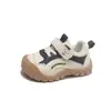 Nueva colección de primavera y otoño de zapatos para caminar para niños pequeños, con suelas antideslizantes, cierres de velcro, diseños de dibujos animados y una suela suave y cómoda para usar al aire libre