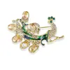 Novo Broche Elegante Colorido de Pavão Exquisite Broche Estilo Chinês Moda de Alto Padrão Versátil Alfinete de Roupa para Mulheres